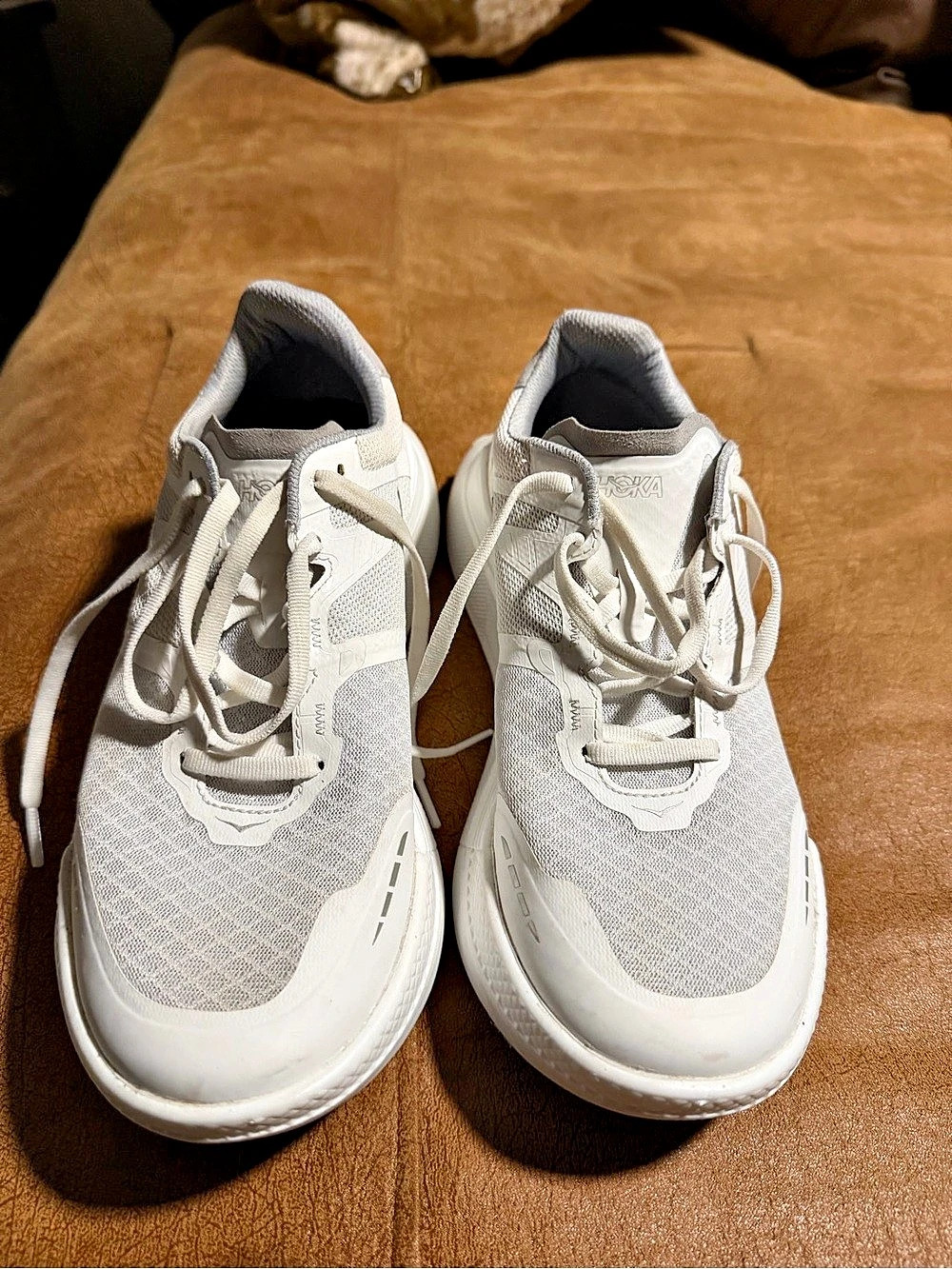 HOKA Transport X Women's Athletic Shoes White & Gray US 8.5